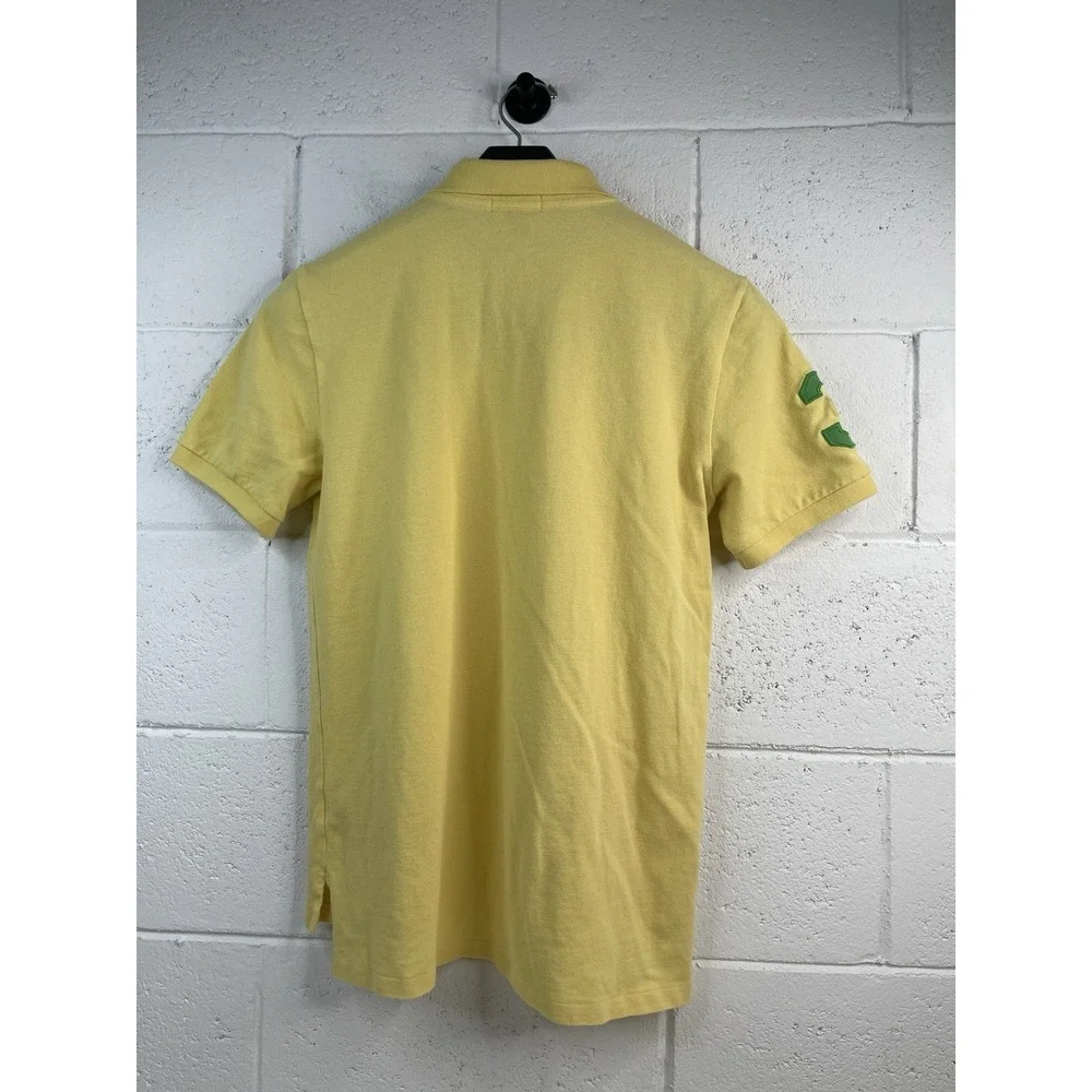 Polo By Ralph Lauren Polo Shirt Mens Yellow Embroidered Big Pony‎ Logo XL